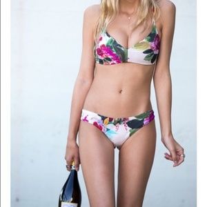 Boys and arrows floral bikini top and bottom